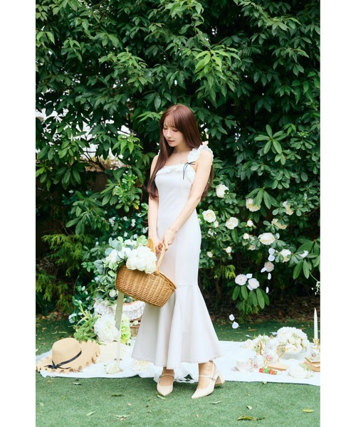 Cotton Lace Frill Mermaid Dress（ワンピース）｜MISTREASS