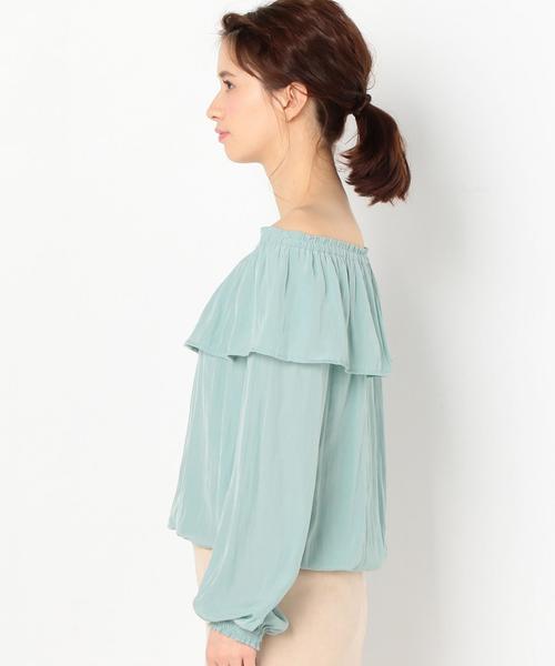 Another Edition（アナザーエディション）の「オフショルダーブラウス/AEMFC  OFF SHOULDER BL（シャツ/ブラウス・レディース・オフホワイト/ライム・FREE）」の7枚目の写真