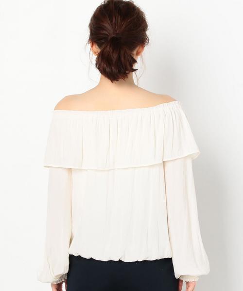Another Edition（アナザーエディション）の「オフショルダーブラウス/AEMFC  OFF SHOULDER BL（シャツ/ブラウス・レディース・オフホワイト/ライム・FREE）」の11枚目の写真