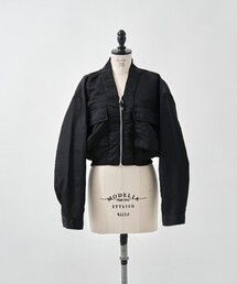 TOGA（トーガ）の「【TOGA TOO/トーガトゥ】CONVERTIBLE UTILITY TECH SHIRT/ユーティリティテックシャツ/ジャケット/ＭＡ-1（ブルゾン）」