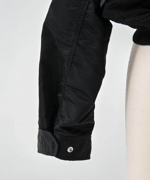 TOGA(トーガ)の「【TOGA TOO/トーガトゥ】CONVERTIBLE UTILITY TECH SHIRT/ユーティリティテックシャツ/ジャケット/MA-1(ブルゾン・レディース・ブラック/カーキ・3)」の7枚目の写真