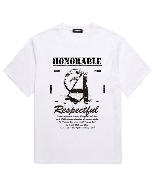 VANNWORKS(バンワークス)の「ABO 半袖Tシャツ (VS0228) A_ホワイト(Tシャツ/カットソー・メンズ・その他・LARGE/X-LARGE/XX-LARGE/MEDIUM/SMALL)」の1枚目の写真