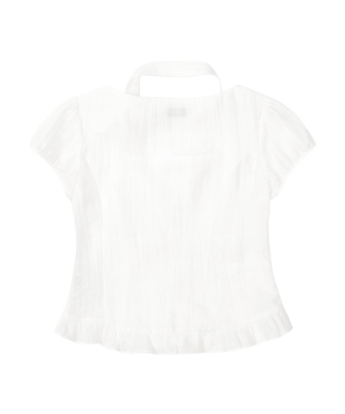 ILLIGO(イリゴ)の「リボンタイスクエアネックブラウスホワイト(シャツ/ブラウス・レディース・その他・SMALL/MEDIUM)」の3枚目の写真