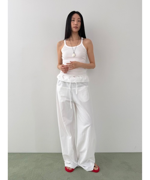Didot.showroom（ディドット ショールーム）の「スクープバックリブキャミソール（キャミソール・レディース・ネイビー/ベージュ/グレー/アイボリー・FREE）」の17枚目の写真