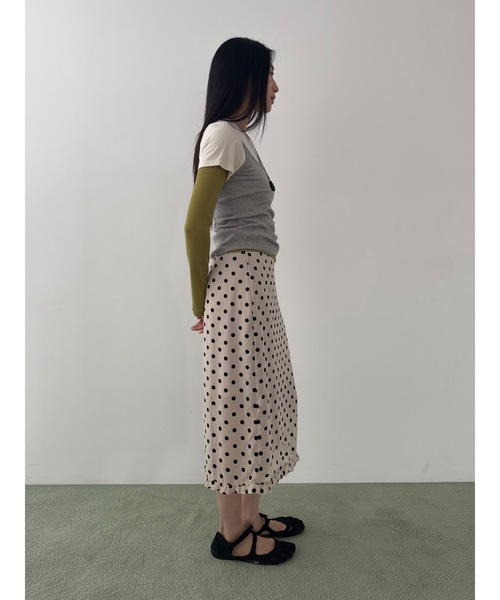 Didot.showroom（ディドット ショールーム）の「スクープバックリブキャミソール（キャミソール・レディース・ネイビー/ベージュ/グレー/アイボリー・FREE）」の15枚目の写真