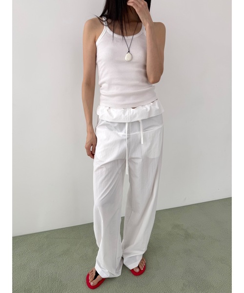 Didot.showroom（ディドット ショールーム）の「スクープバックリブキャミソール（キャミソール・レディース・ネイビー/ベージュ/グレー/アイボリー・FREE）」の18枚目の写真