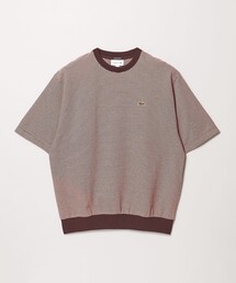 LACOSTE（ラコステ）の「【別注】＜LACOSTE＞ボーダー クルーネック  Tシャツ（Tシャツ/カットソー）」
