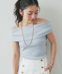 La boutique BonBon | 【ヘルシーな肌見せ】オフショルテレコカットソー(Tシャツ/カットソー)