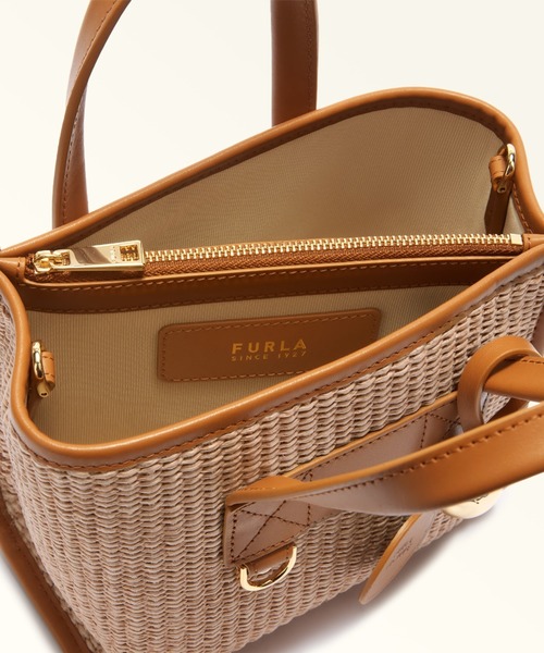 FURLA(フルラ)の「フルラ ディバイデッド (Furla Divide It) ミニトートバッグ(トートバッグ・レディース・サンドベージュ/ライトブルー・ONE SIZE)」の6枚目の写真