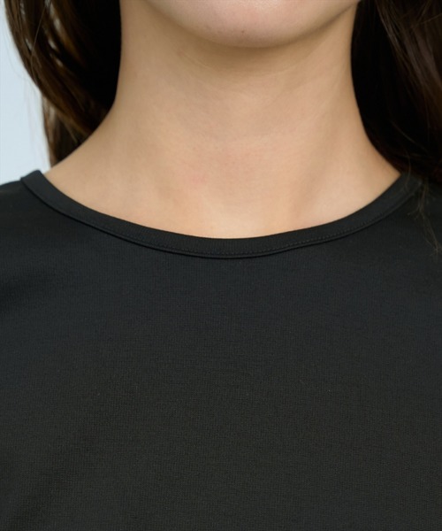 AND COUTURE(アンドクチュール)の「ペプラムカットトップス(Tシャツ/カットソー・レディース・グリーン/オフホワイト/ブラック・FREE)」の8枚目の写真