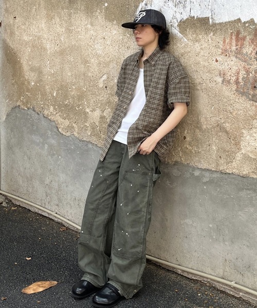 Ressaca(レサーカ)の「ルーズシルエットペイント風ダブルニーパンツ(その他パンツ・メンズ・カーキ/グレー・XL/M)」の3枚目の写真