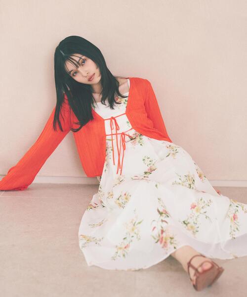 PROPORTION BODY DRESSING（プロポーションボディドレッシング）の「ボタニカル花柄キャミワンピース / 1216240608（ワンピース・レディース・ピンク/ネイビー・SMALL/MEDIUM/P/S）」の2枚目の写真