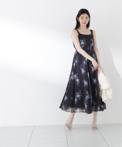 PROPORTION BODY DRESSING（プロポーションボディドレッシング）の「【青島心さん着用】ボタニカル花柄キャミワンピース / 1216240608（ワンピース・レディース・ピンク/ネイビー・SMALL/MEDIUM/P/S）」の6枚目の写真