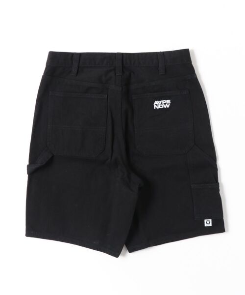 AAPE BY A BATHING APE(エーエイプバイアベイシングエイプ)の「AAPE NOW DENIM WORK SHORTS(デニムパンツ・メンズ・ブラック・MEDIUM/LARGE/SMALL/X-LARGE)」の6枚目の写真