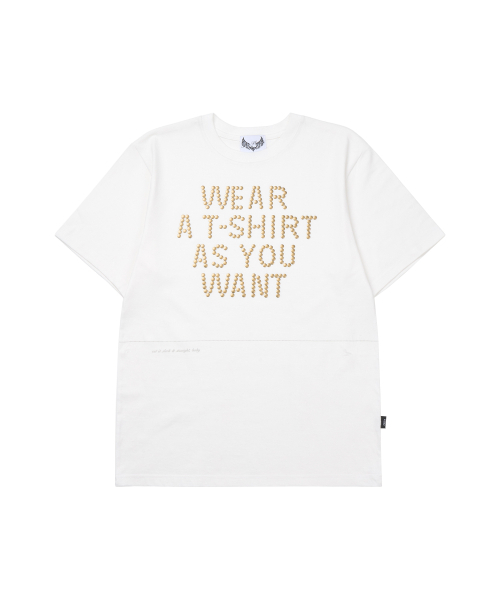 GILAARCHIVE(ギラアーカイブ)の「D.I.Y CUT-OFF OVERSIZE T-SHIRTS_WHITE(Tシャツ/カットソー・レディース・その他・FREE)」の5枚目の写真