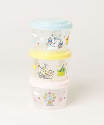 THE BAREFOOT（ベアフット）の「【 おぱんちゅうさぎ 】 おぱんちゅうさぎ　んぽちゃむ　ジョイント式保存容器3Pセット 　SKE（お弁当箱）」