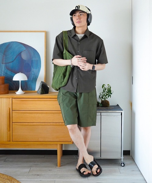 ZOZOMARKET by idaka(ゾゾマーケットバイイダカ)の「【インフルエンサー idakaセレクト】ワッシャーワイドカーゴショーツ(その他パンツ・メンズ・ブラック/カーキ・M/L/XL)」の11枚目の写真