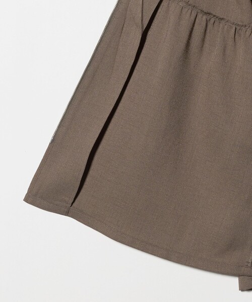 A DAY IN THE LIFE UNITED ARROWS(アデイインザライフユナイテッドアローズ)の「リネンライク ペプラム ジップベスト ‐マシンウォッシャブル‐<A DAY IN THE LIFE>(ベスト・レディース・モカ/ベージュ/ブラック・FREE)」の17枚目の写真