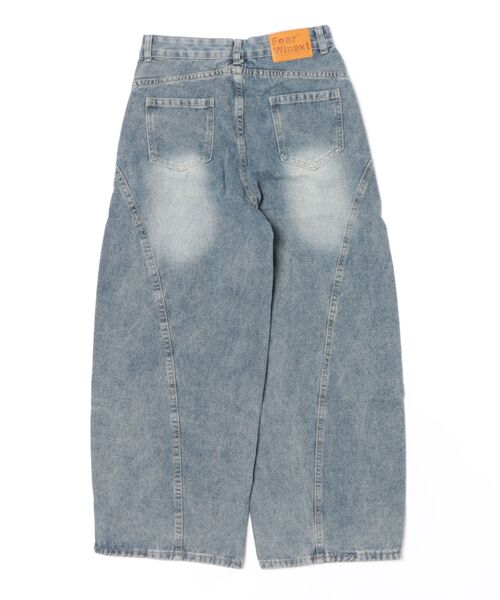 No one knows(ノーワンノーズ)の「ZOZO限定 バレルレッグデニムパンツ(デニムパンツ・レディース・ライトインディゴブルー・M/L)」の12枚目の写真