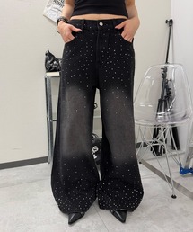 Figments（フィグメンツ）の「クリスタルバギーパンツ（デニムパンツ）」