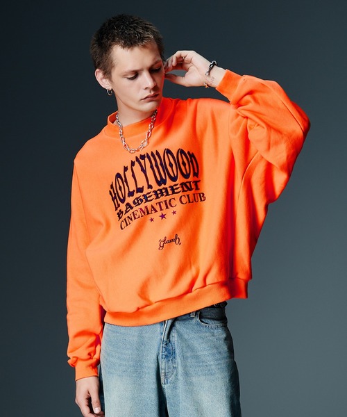 glamb（グラム）の「Hollywood Basement Sweat / ハリウッドベースメントスウェット（スウェット・メンズ・ブラック/ネイビー/オレンジ・S/M/L）」の3枚目の写真
