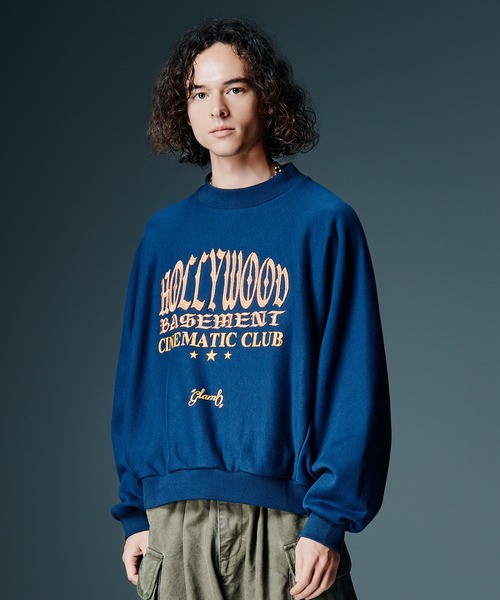 glamb（グラム）の「Hollywood Basement Sweat / ハリウッドベースメントスウェット（スウェット・メンズ・ブラック/ネイビー/オレンジ・S/M/L）」の7枚目の写真