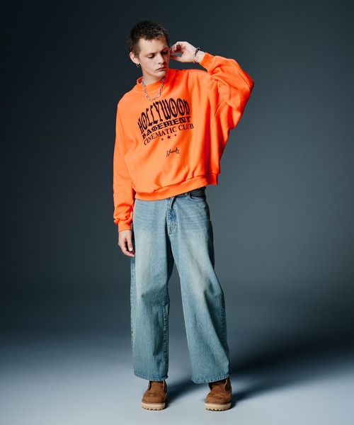 glamb（グラム）の「Hollywood Basement Sweat / ハリウッドベースメントスウェット（スウェット・メンズ・ブラック/ネイビー/オレンジ・S/M/L）」の12枚目の写真