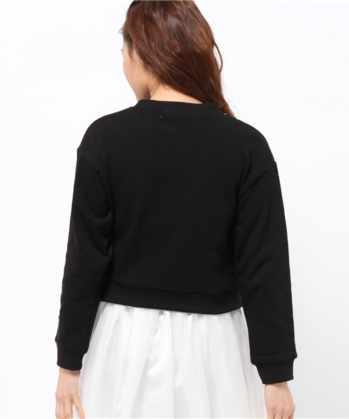 Every very nice claup（エブリィベリーナイスクラップ）の「裏毛ＰＯ（Tシャツ/カットソー・レディース・アイボリー/サックスブルー/ブラック・FREE）」の6枚目の写真