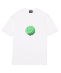 BORN SLIPPY（ボーンスリッピー）の「Smile Candy(Green) T-shirt (White)（Tシャツ/カットソー）」