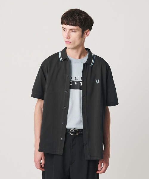 FRED PERRY（フレッドペリー）の「【別注】＜FRED PERRY＞ツインティップ ボタンスルー シャツ（シャツ/ブラウス・メンズ・ブラック/ダークグレー・M/L/XL）」の22枚目の写真
