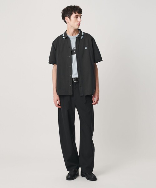 FRED PERRY（フレッドペリー）の「【別注】＜FRED PERRY＞ツインティップ ボタンスルー シャツ（シャツ/ブラウス・メンズ・ブラック/ダークグレー・M/L/XL）」の21枚目の写真