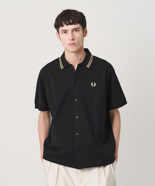 FRED PERRY（フレッドペリー）の「【別注】＜FRED PERRY＞ツインティップ ボタンスルー シャツ（シャツ/ブラウス・メンズ・ブラック/ダークグレー・M/L/XL）」の18枚目の写真