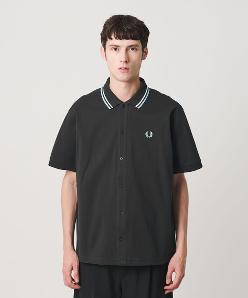 FRED PERRY（フレッドペリー）の「【別注】＜FRED PERRY＞ツインティップ ボタンスルー シャツ（シャツ/ブラウス・メンズ・ブラック/ダークグレー・M/L/XL）」の17枚目の写真