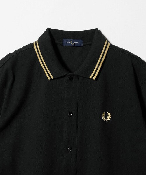 FRED PERRY（フレッドペリー）の「【別注】＜FRED PERRY＞ツインティップ ボタンスルー シャツ（シャツ/ブラウス・メンズ・ブラック/ダークグレー・M/L/XL）」の7枚目の写真