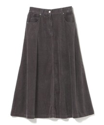 コーデュロイ フレア スカート
