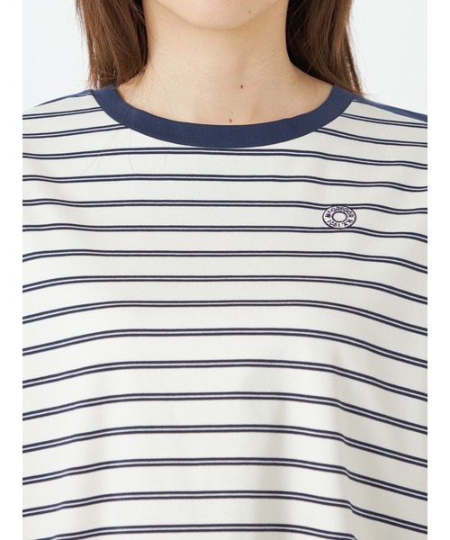 McGREGOR（マックレガー）の「【接触冷感】ボーダーロングＴシャツ（Tシャツ/カットソー・レディース・ネイビー/アイボリー・L/M）」の7枚目の写真