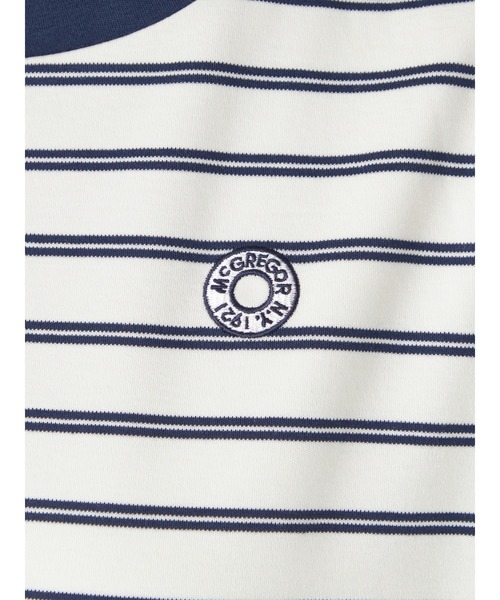 McGREGOR（マックレガー）の「【接触冷感】ボーダーロングＴシャツ（Tシャツ/カットソー・レディース・ネイビー/アイボリー・L/M）」の12枚目の写真