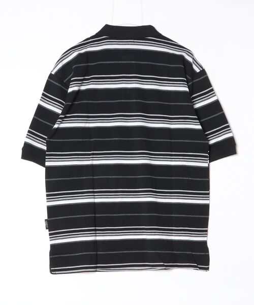 Cal Top（キャルトップ）の「【T19】【Cal Top/キャルトップ】STRIPE POLO SHIRTS（ポロシャツ・メンズ・ブラック/チャコールグレー・SMALL/MEDIUM）」の19枚目の写真