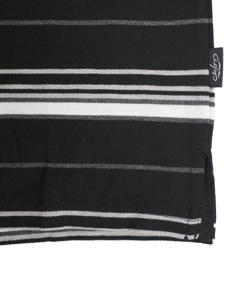 Cal Top（キャルトップ）の「【T19】【Cal Top/キャルトップ】STRIPE POLO SHIRTS（ポロシャツ・メンズ・ブラック/チャコールグレー・SMALL/MEDIUM）」の7枚目の写真