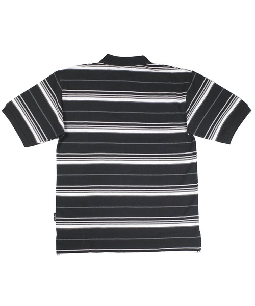 Cal Top（キャルトップ）の「【T19】【Cal Top/キャルトップ】STRIPE POLO SHIRTS（ポロシャツ・メンズ・ブラック/チャコールグレー・SMALL/MEDIUM）」の9枚目の写真