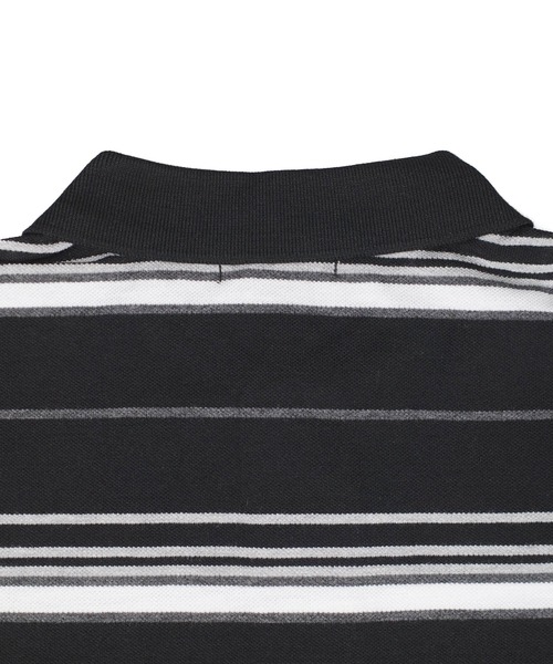 Cal Top（キャルトップ）の「【T19】【Cal Top/キャルトップ】STRIPE POLO SHIRTS（ポロシャツ・メンズ・ブラック/チャコールグレー・SMALL/MEDIUM）」の10枚目の写真