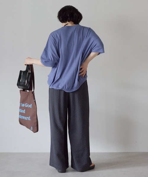 HEART MARKET(ハートマーケット)の「【DRY&EASYCARE】 ストライプイージーワイドパンツ(その他パンツ・レディース・ブラック系/ネイビー系/ナチュラル・MEDIUM/LARGE)」の21枚目の写真