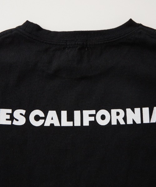 The Endless Summer（エンドレスサマー）の「[THE ENDLESS SUMMER/エンドレスサマー] 別注 TES CAL ワンポイントロゴ刺繍 バックプリントTシャツ（Tシャツ/カットソー・レディース・ブラック/ネイビー/ホワイト・L/M/S/XL）」の13枚目の写真