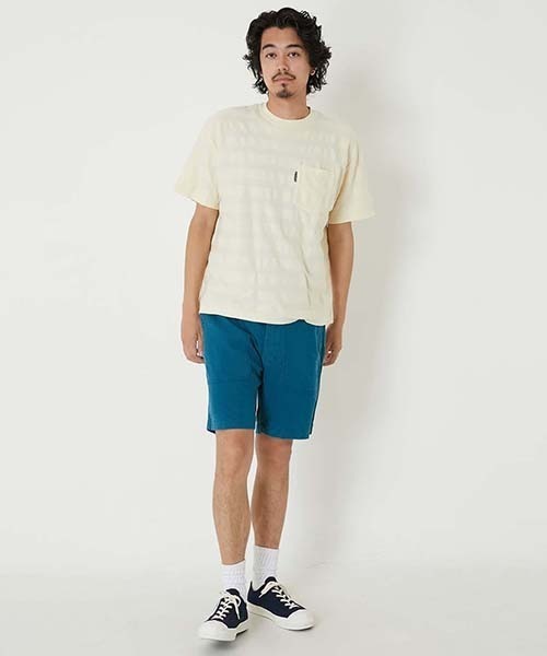 BLUE BLUE(ブルーブルー)の「ジャカードボーダーワイド ショートスリーブTシャツ(Tシャツ/カットソー・メンズ・ナチュラル・M/S/L)」の3枚目の写真