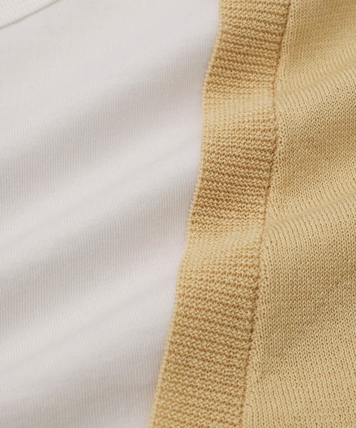 ADAM ET ROPE'(アダムエロペ)の「レイヤードプルオーバー(Tシャツ/カットソー・レディース・ブラック系その他/ベージュ系その他・FREE)」の9枚目の写真