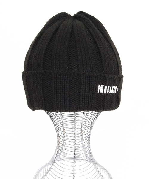 felkod（フィルコッド）の「mko13693- Wide Rib Knit Beanie ローゲージニット帽(F26A350)（ニットキャップ/ビーニー・メンズ・グレー/ブラック×ピンク/ブラック×ホワイト/サンドベージュ・FREE）」の16枚目の写真