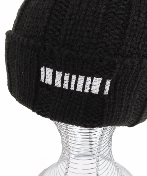 felkod（フィルコッド）の「mko13693- Wide Rib Knit Beanie ローゲージニット帽(F26A350)（ニットキャップ/ビーニー・メンズ・グレー/ブラック×ピンク/ブラック×ホワイト/サンドベージュ・FREE）」の17枚目の写真