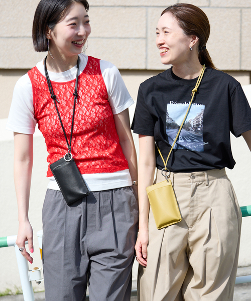 SLOBE IENA(スローブイエナ)の「《WEB・ZOZOTOWN限定》VOICE MADE スマホショルダー(その他小物・レディース・モスグリーン/ブラック・FREE)」の3枚目の写真