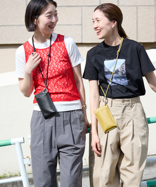 SLOBE IENA(スローブイエナ)の「《WEB・ZOZOTOWN限定》VOICE MADE スマホショルダー(その他小物・レディース・モスグリーン/ブラック・FREE)」の4枚目の写真