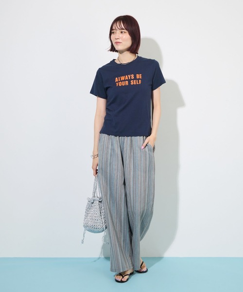 ABYS（アビス）の「マルチストライプワイドパンツ（その他パンツ・レディース・ブルー/レッド・MEDIUM/LARGE）」の14枚目の写真